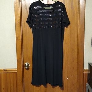 Chit Chat Black Sequin Dress